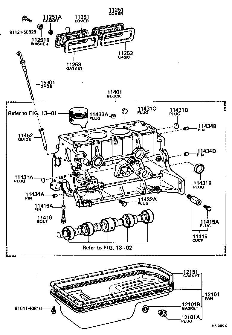  COASTER |  CYLINDER BLOCK