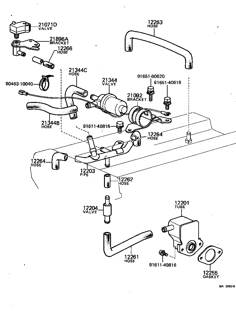  CELICA |  VENTILATION HOSE