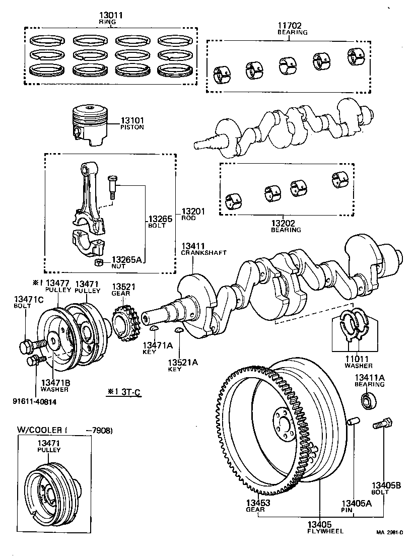  CARINA |  CRANKSHAFT PISTON