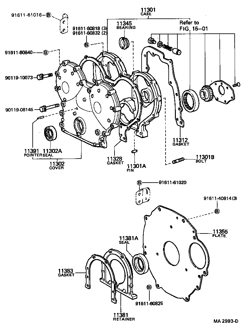  DYNA |  TIMING GEAR COVER REAR END PLATE