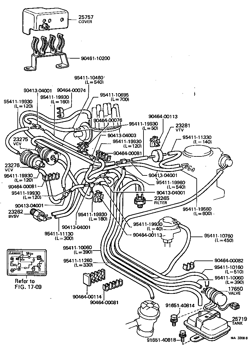  LAND CRUISER 40 45 55 |  VACUUM PIPING