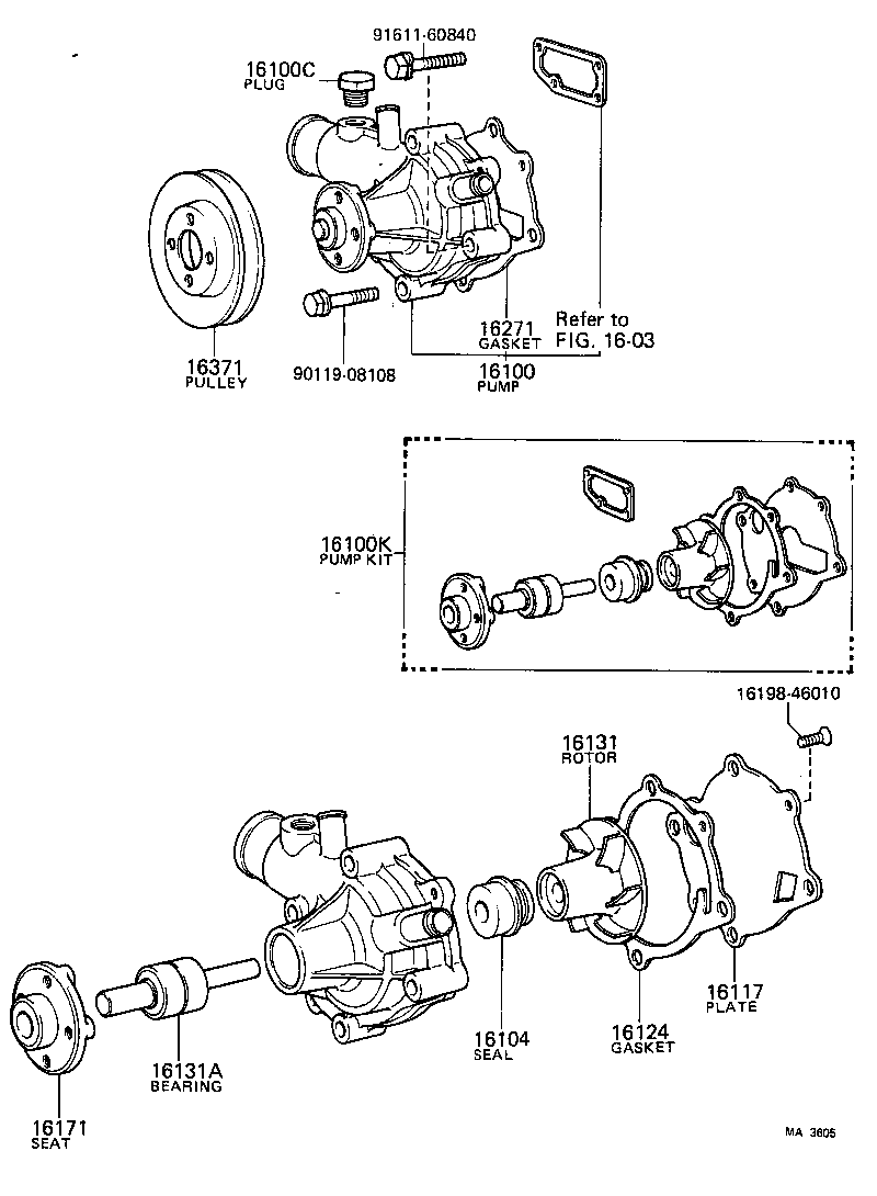  TOYOACE |  WATER PUMP