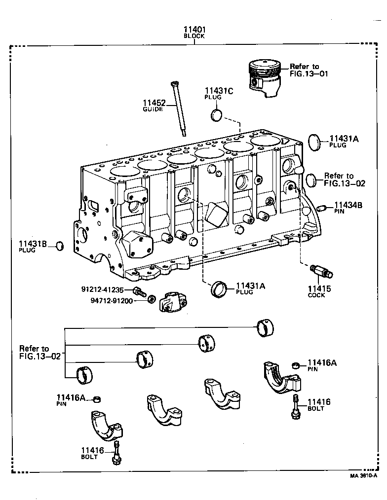  LAND CRUISER 40 45 55 |  CYLINDER BLOCK