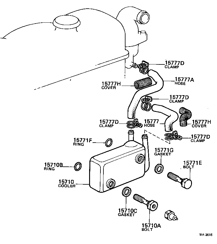  COASTER |  ENGINE OIL COOLER