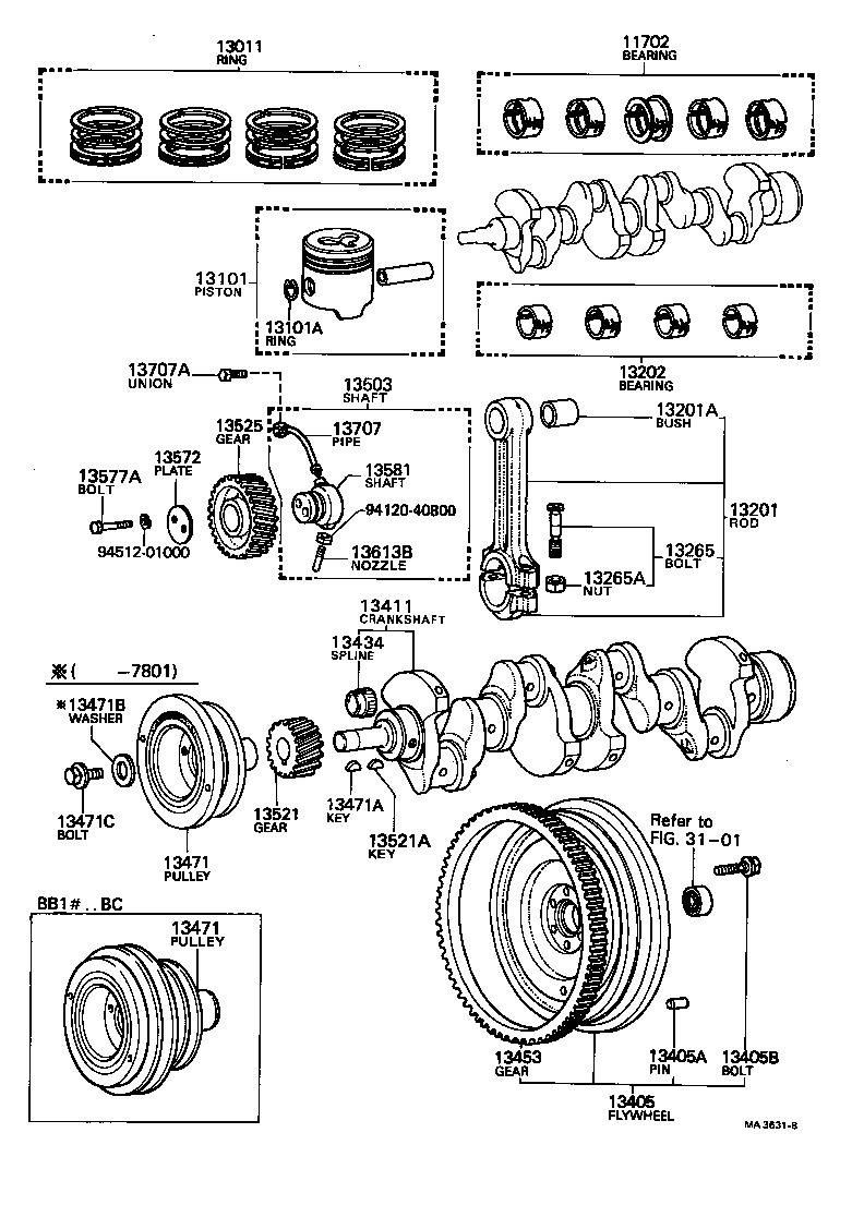  COASTER |  CRANKSHAFT PISTON