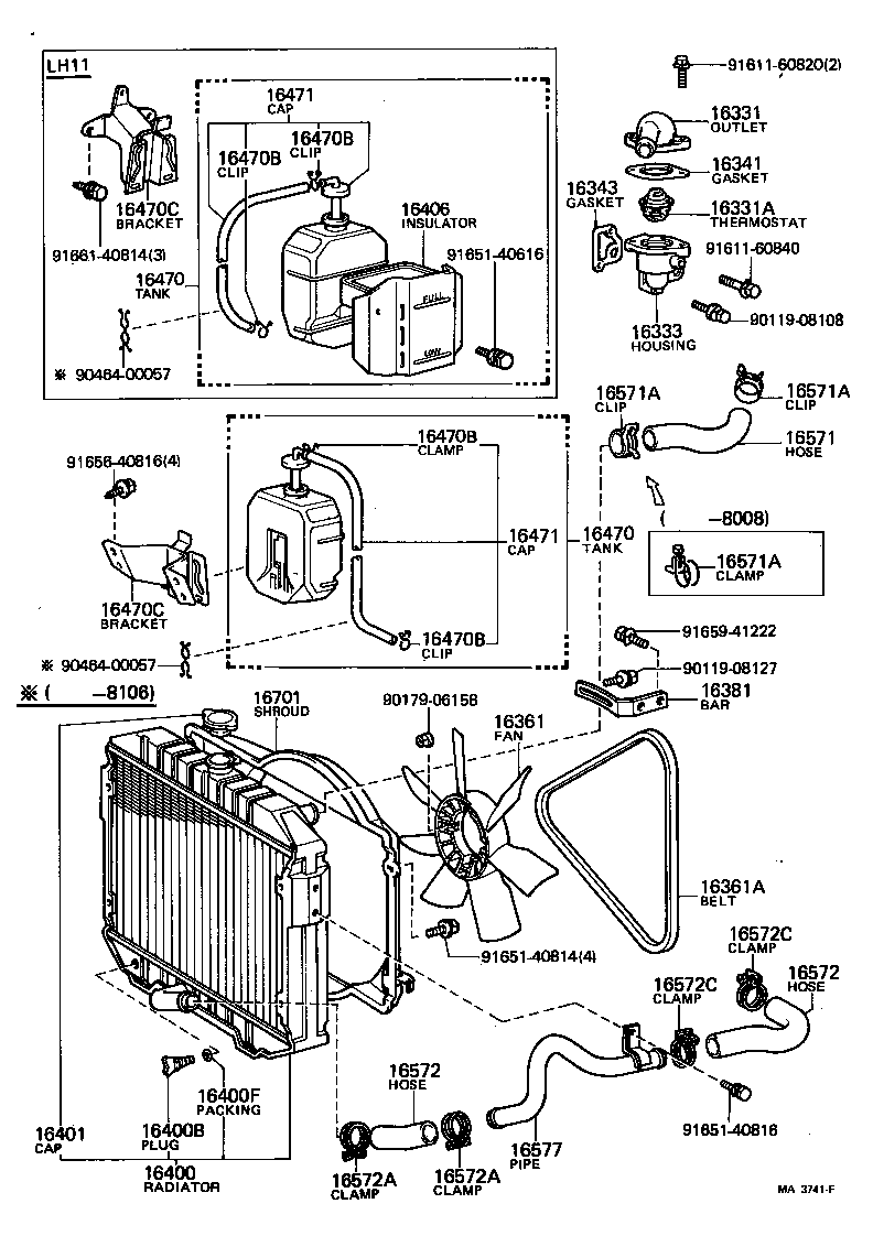  HIACE |  RADIATOR WATER OUTLET