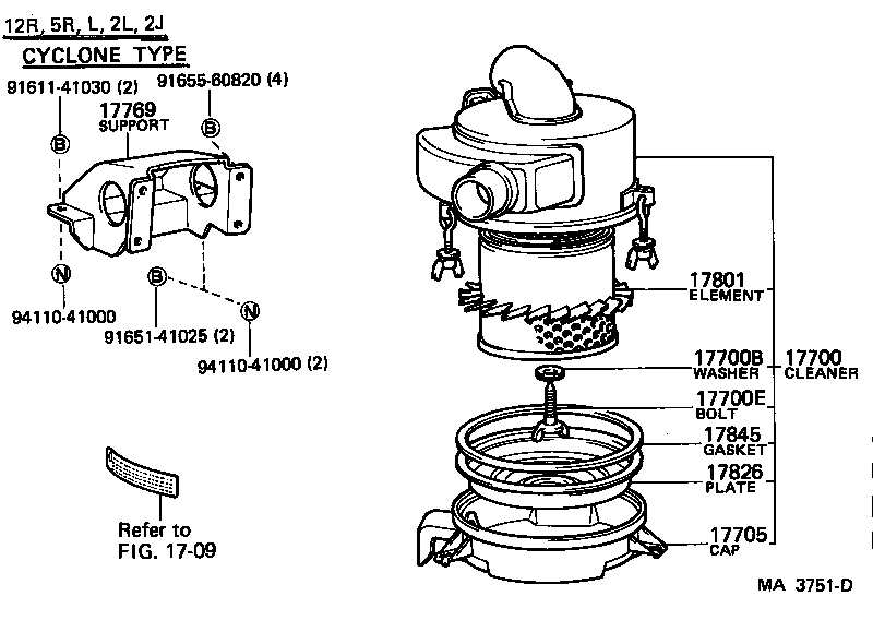  TOYOACE |  AIR CLEANER