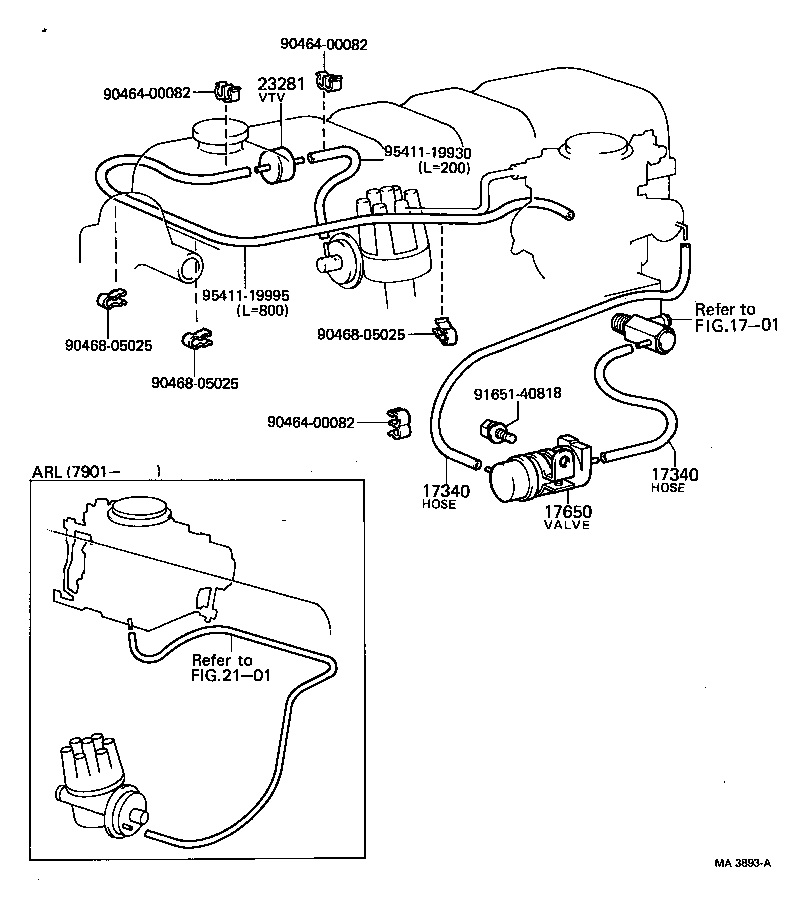  LAND CRUISER 40 45 55 |  VACUUM PIPING