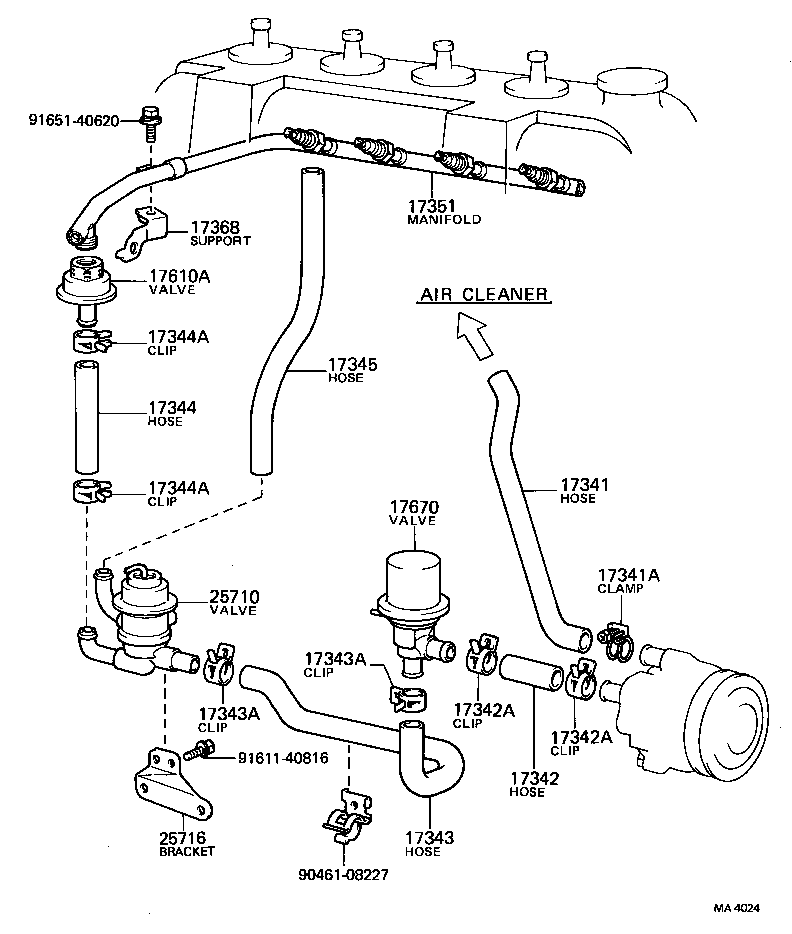  CARINA |  MANIFOLD AIR INJECTION SYSTEM