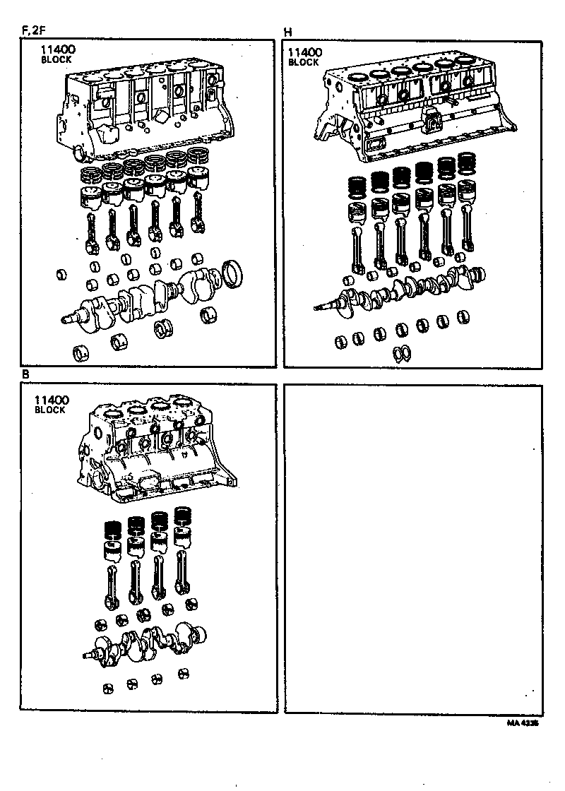  LAND CRUISER 40 45 55 |  SHORT BLOCK ASSEMBLY