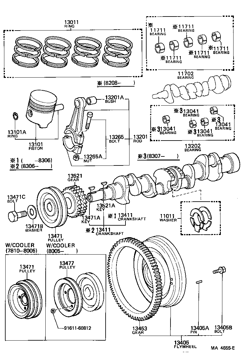  STARLET |  CRANKSHAFT PISTON