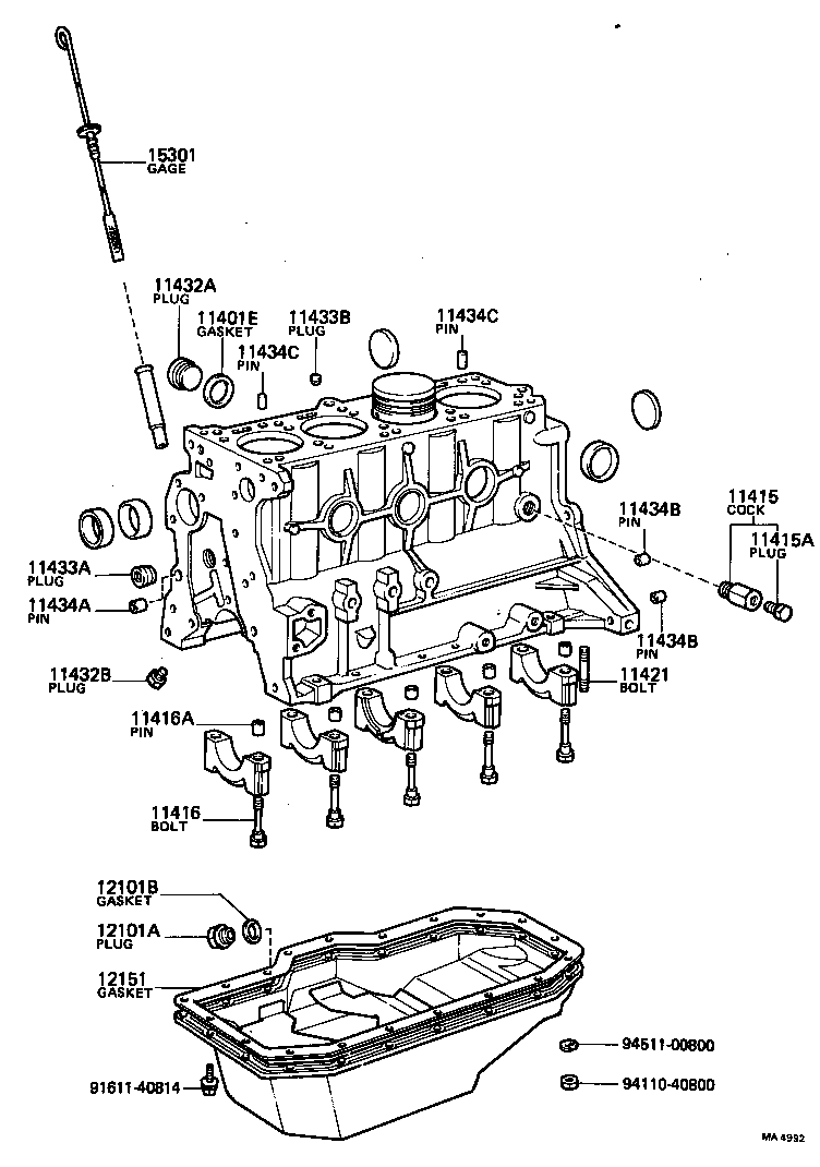  CRESSIDA |  CYLINDER BLOCK