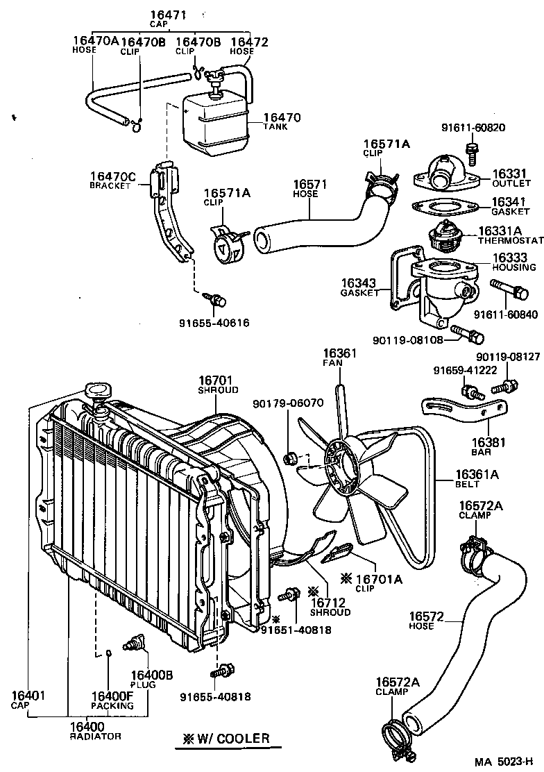  CRESSIDA |  RADIATOR WATER OUTLET