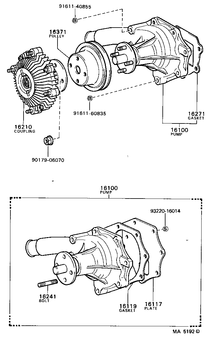  HIACE |  WATER PUMP