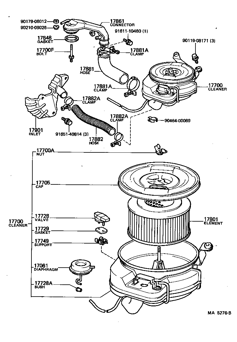  HIACE |  AIR CLEANER