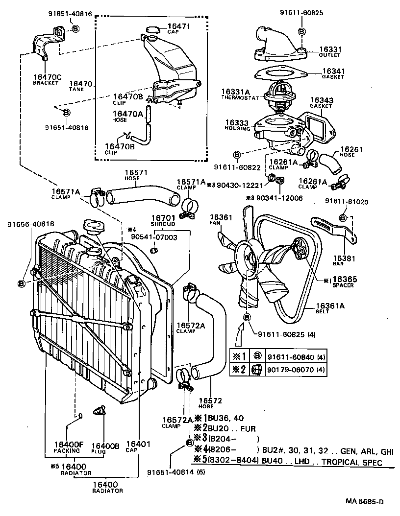  DYNA |  RADIATOR WATER OUTLET
