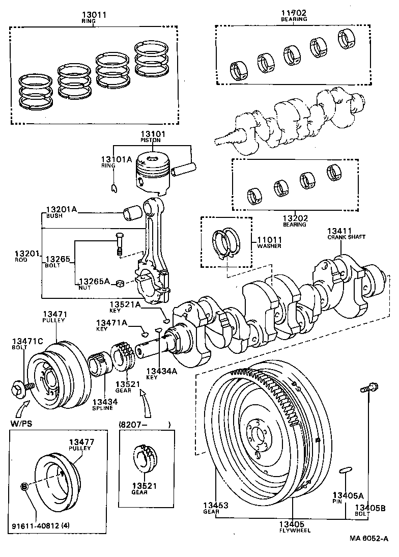  CRESSIDA |  CRANKSHAFT PISTON