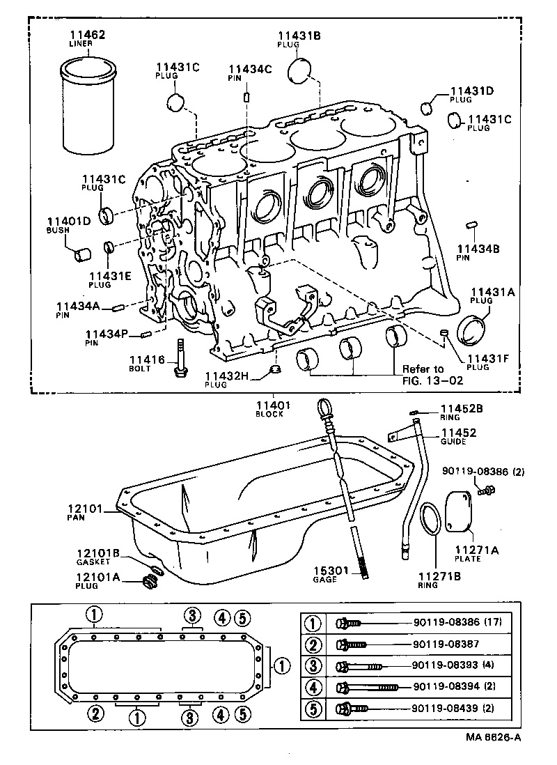  DYNA |  CYLINDER BLOCK