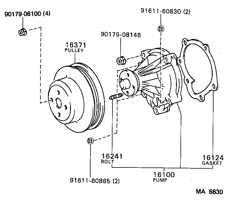  CROWN |  WATER PUMP