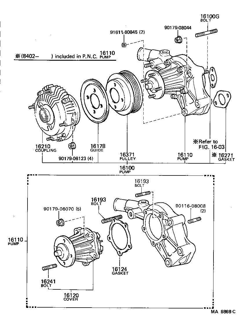  CRESSIDA |  WATER PUMP