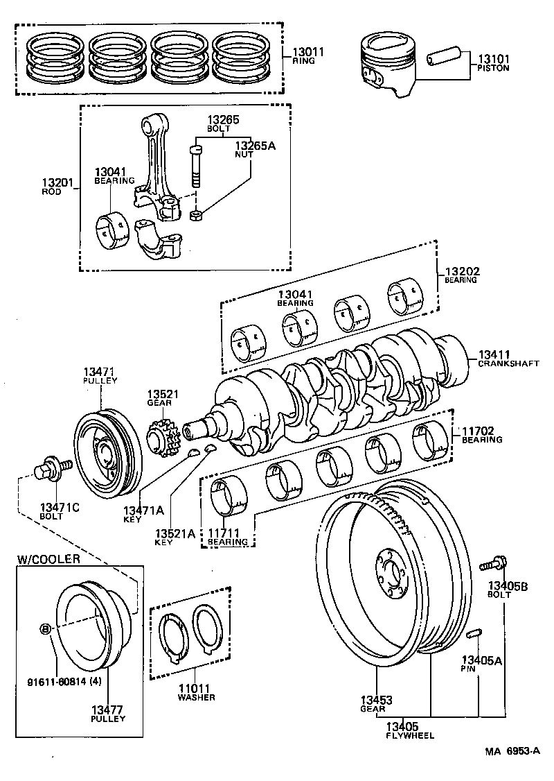  CROWN |  CRANKSHAFT PISTON