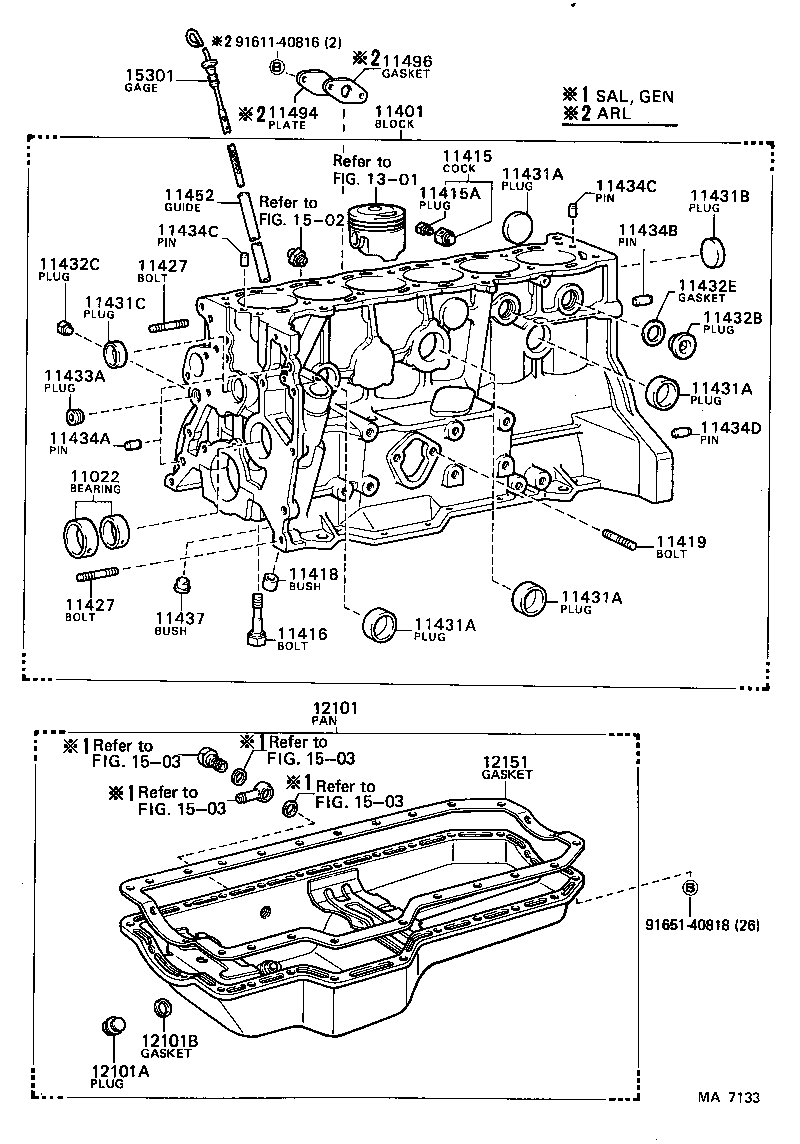  CROWN |  CYLINDER BLOCK