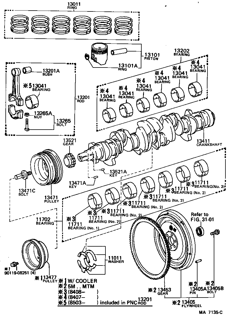  CROWN |  CRANKSHAFT PISTON