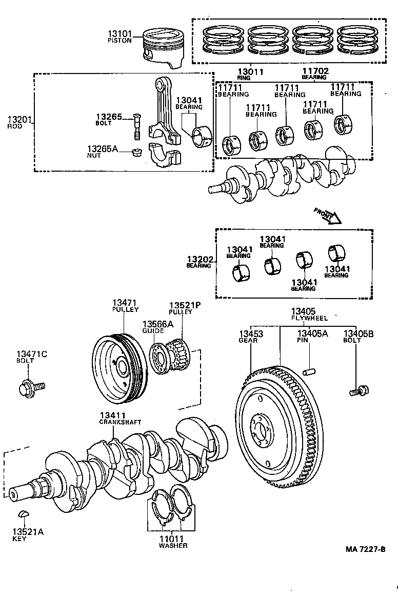  CELICA |  CRANKSHAFT PISTON