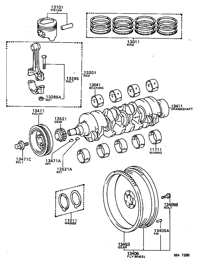  LITEACE |  CRANKSHAFT PISTON