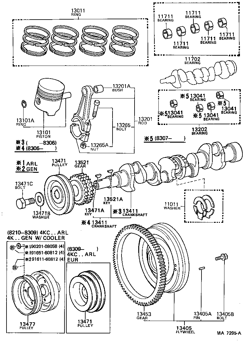  LITEACE |  CRANKSHAFT PISTON