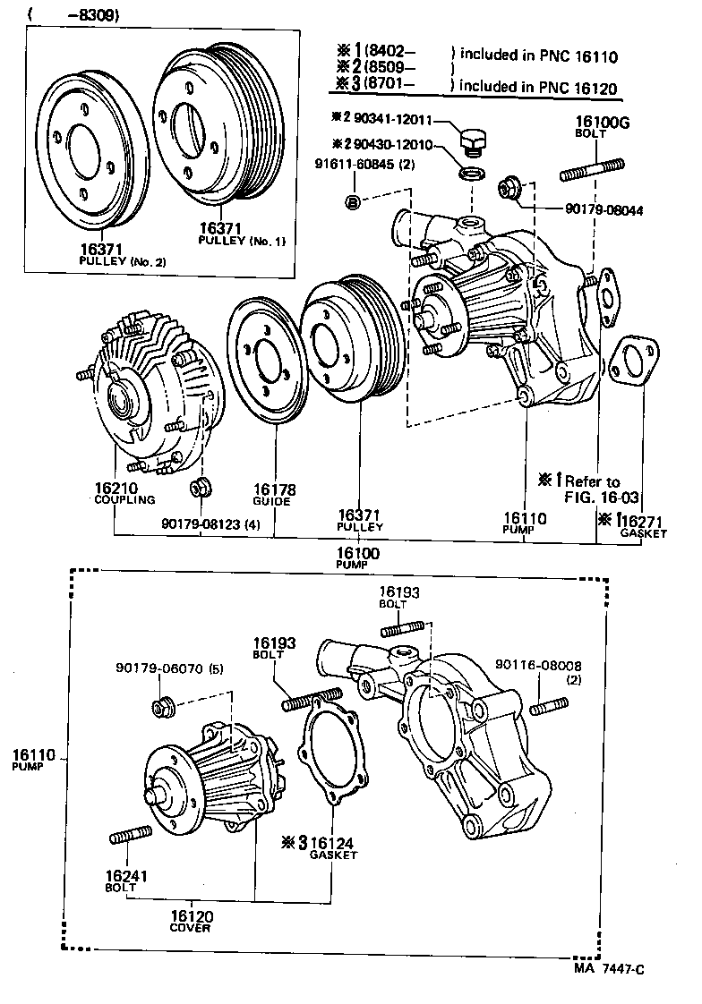  CROWN |  WATER PUMP