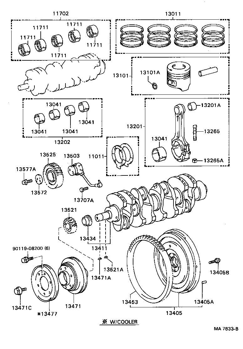  DYNA |  CRANKSHAFT PISTON
