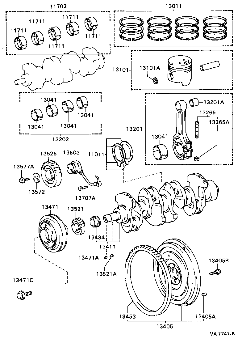  DYNA |  CRANKSHAFT PISTON