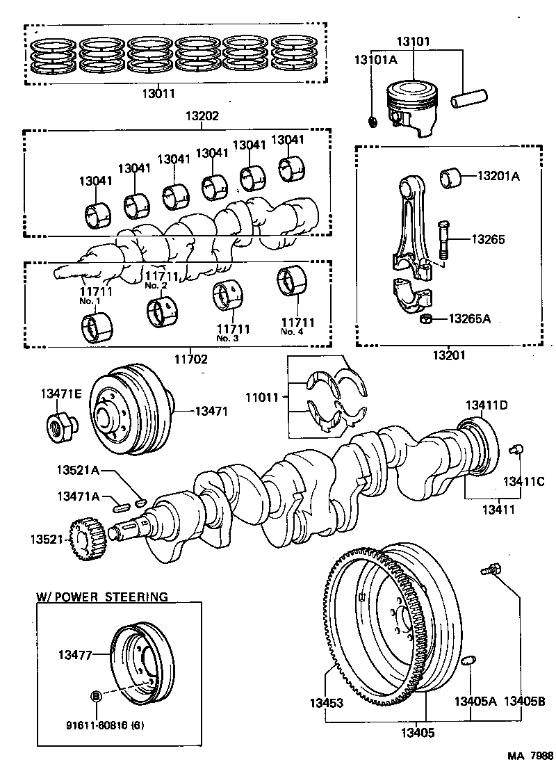  LAND CRUISER 60 |  CRANKSHAFT PISTON
