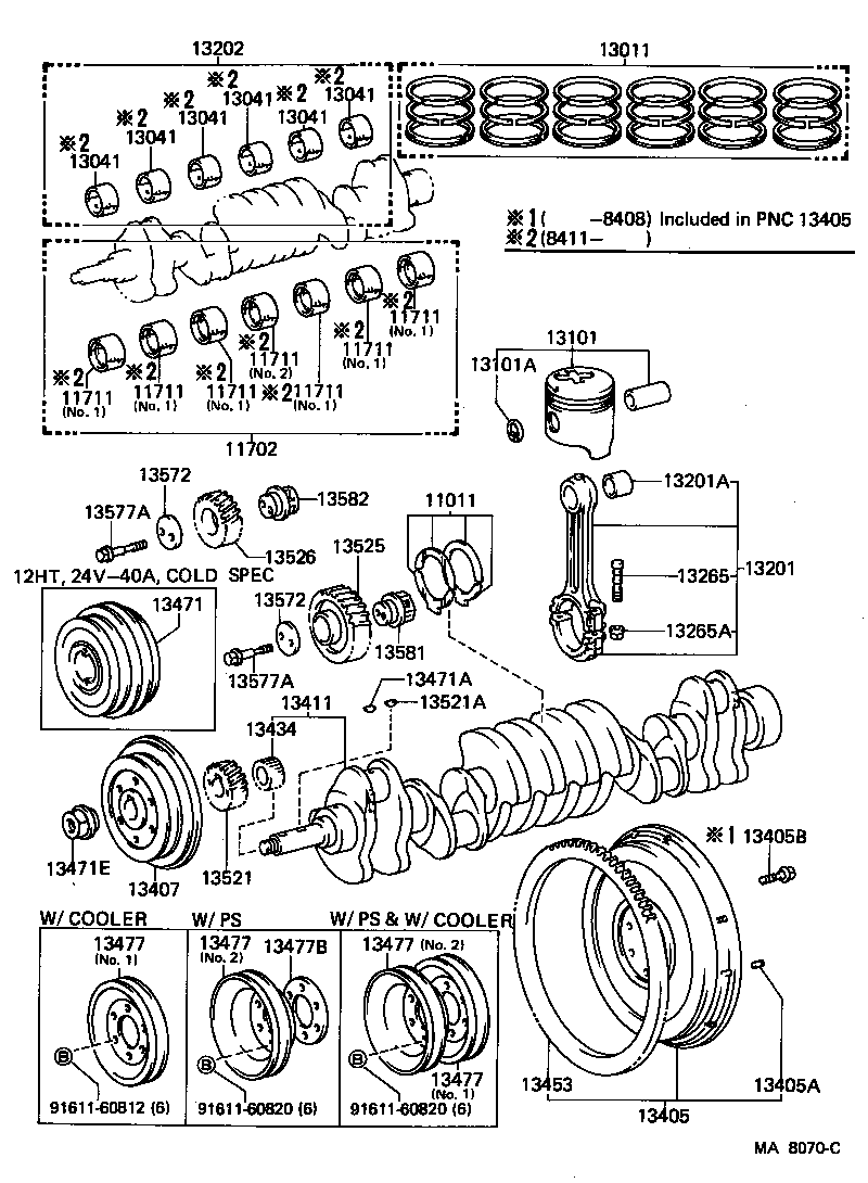  LAND CRUISER 60 |  CRANKSHAFT PISTON