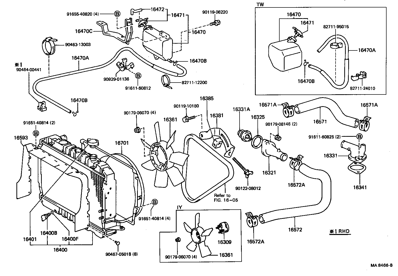  DYNA100 |  RADIATOR WATER OUTLET