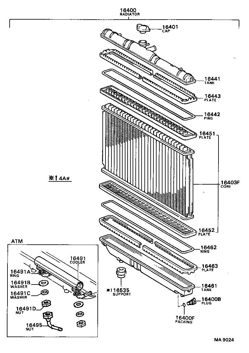  CELICA |  RADIATOR WATER OUTLET