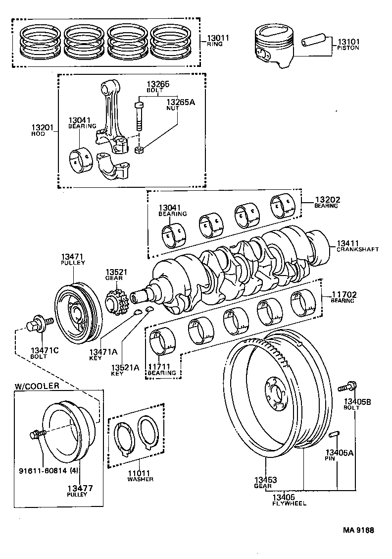  DYNA |  CRANKSHAFT PISTON