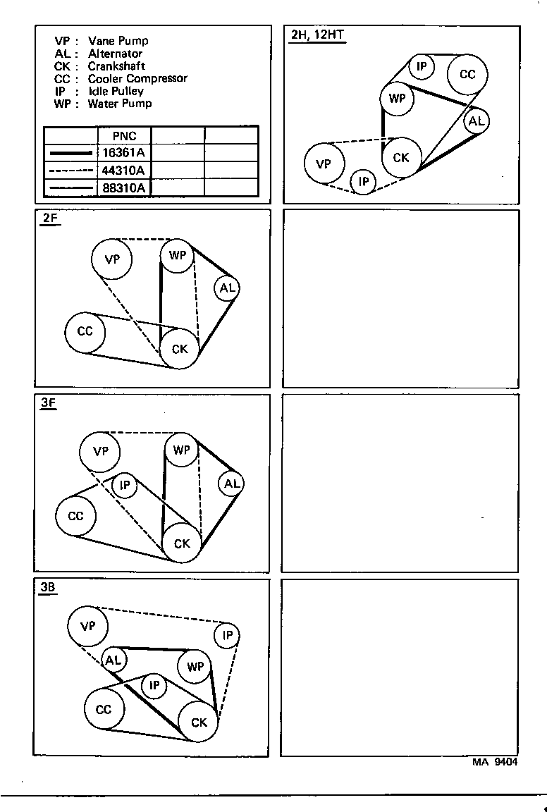  LAND CRUISER 60 |  V BELT