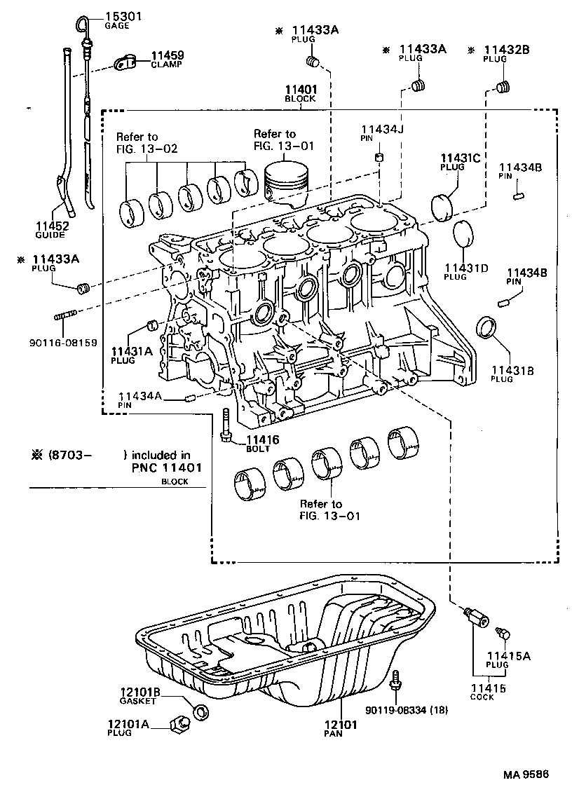  DYNA |  CYLINDER BLOCK