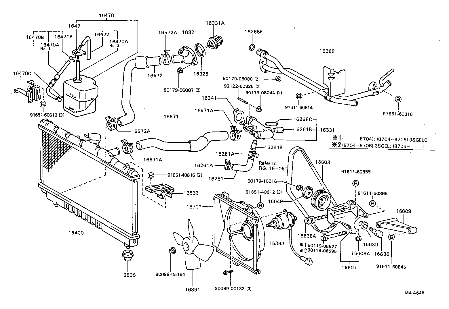  CELICA |  RADIATOR WATER OUTLET