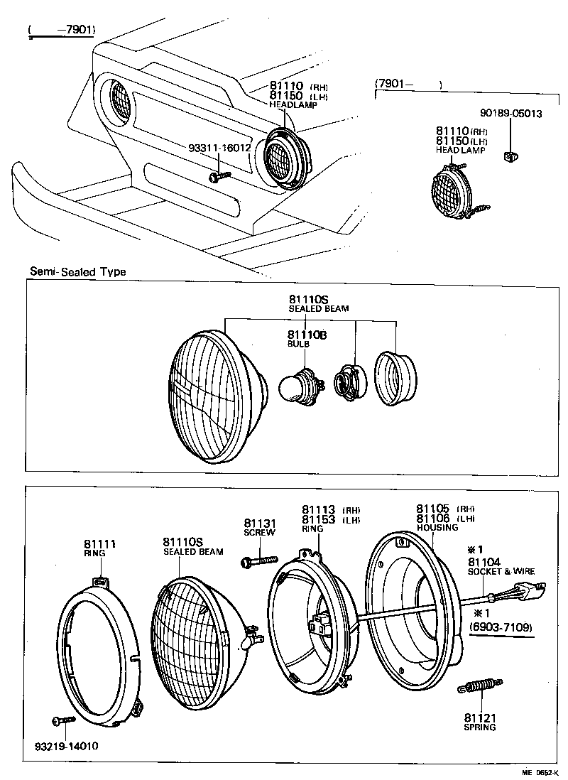  LAND CRUISER 40 45 55 |  HEADLAMP