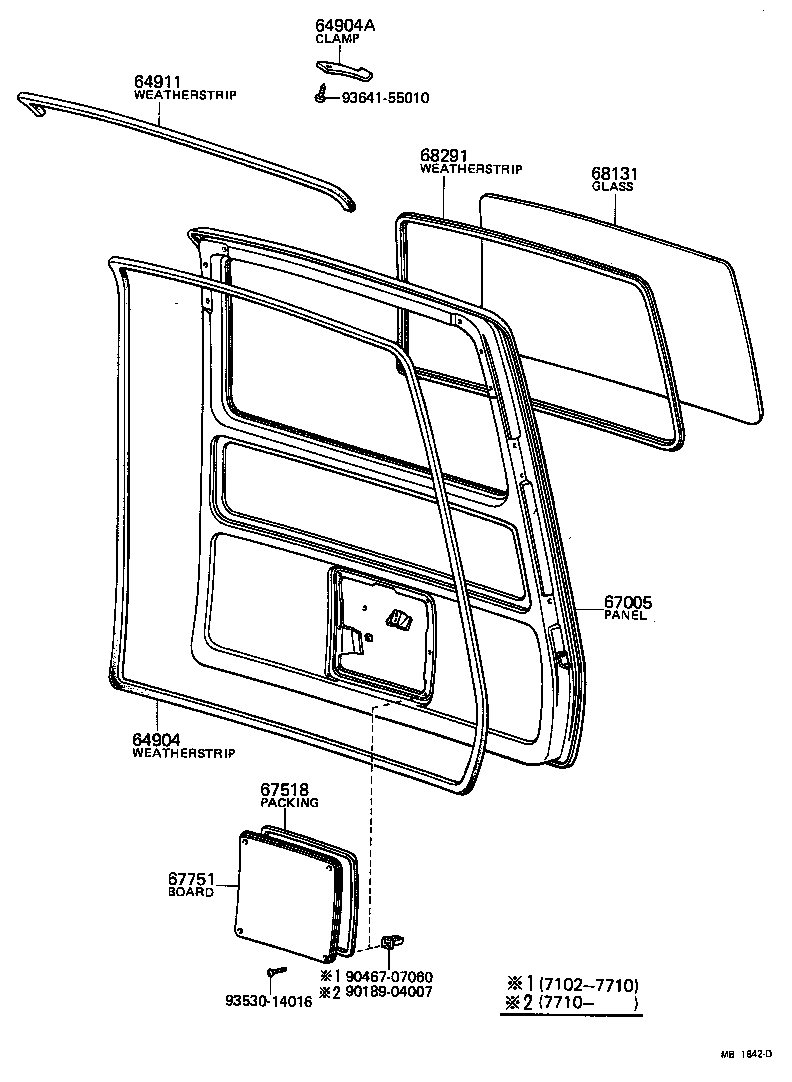  LITEACE |  BACK DOOR PANEL GLASS