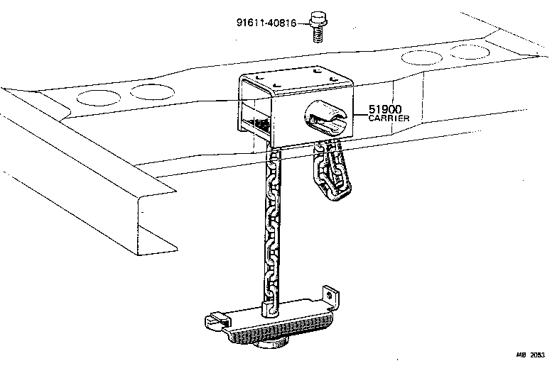  TOYOACE |  SPARE WHEEL CARRIER