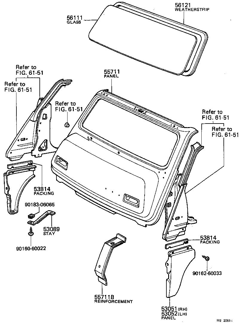  TOYOACE |  FRONT PANEL WINDSHIELD GLASS