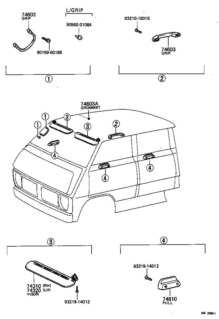  TOYOACE |  ARMREST VISOR