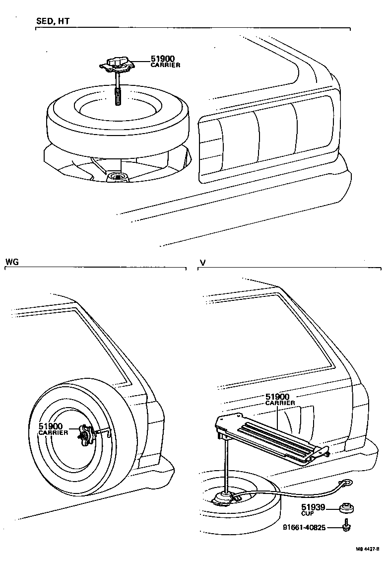  CROWN |  SPARE WHEEL CARRIER