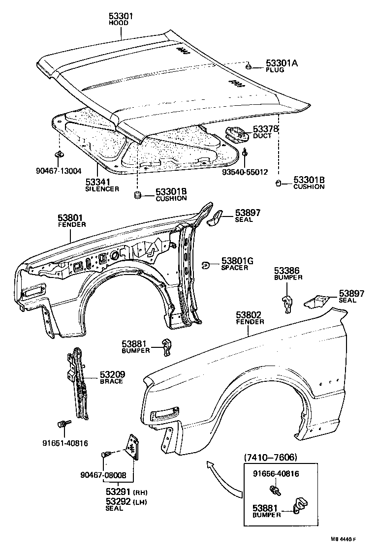  CROWN |  HOOD FRONT FENDER