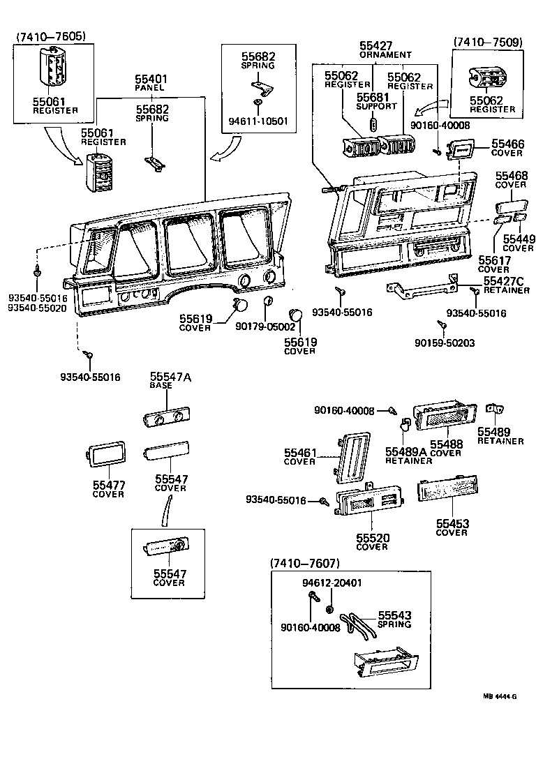  CROWN |  INSTRUMENT PANEL GLOVE COMPARTMENT