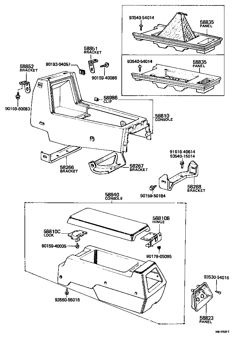  CROWN |  CONSOLE BOX BRACKET